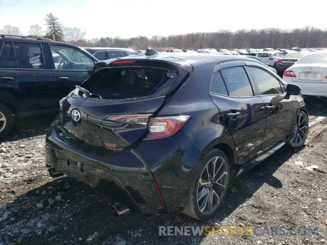 4 Photograph of a damaged car JTNK4RBE4K3031095 TOYOTA COROLLA 2019