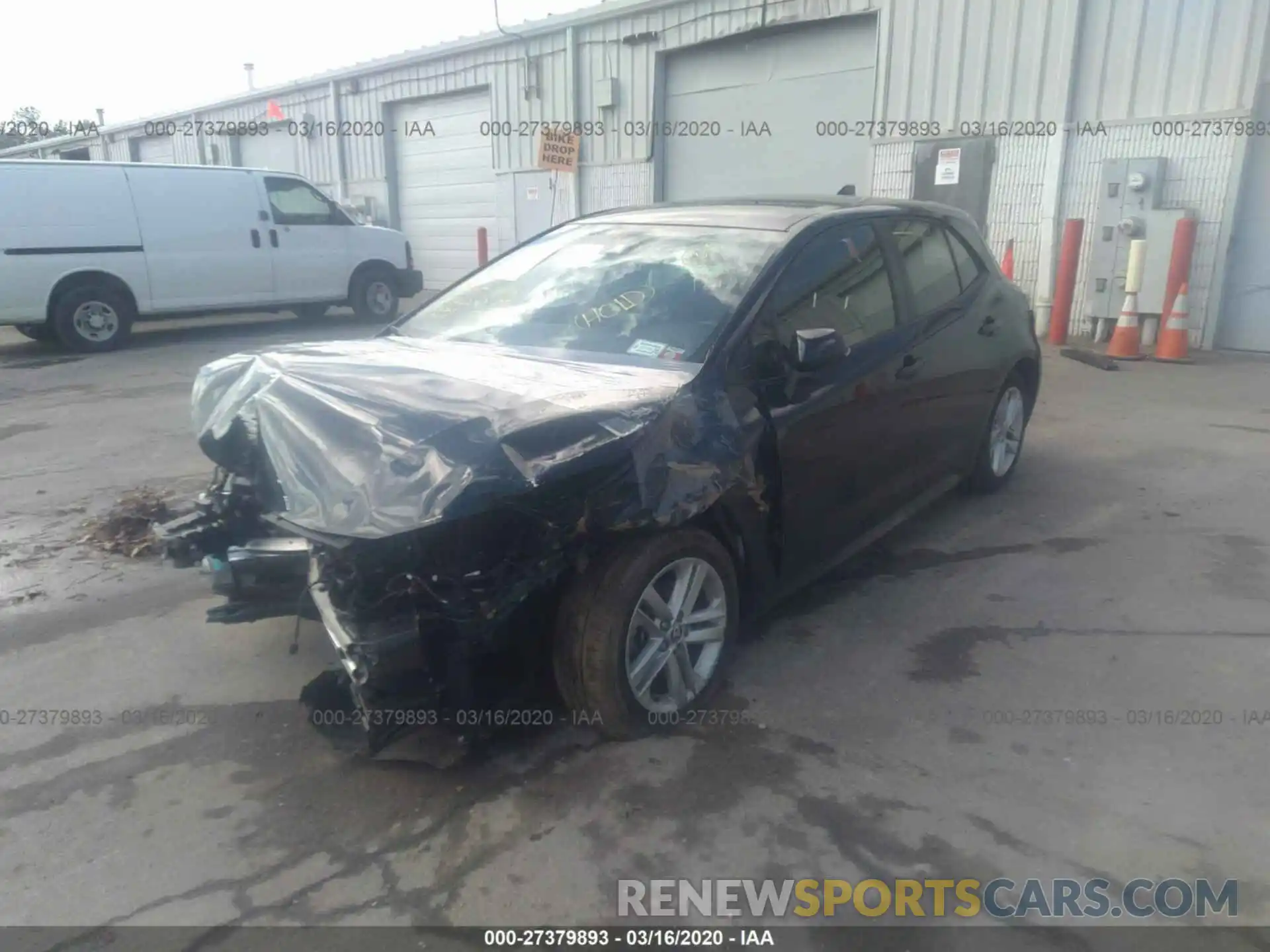 2 Photograph of a damaged car JTNK4RBE4K3034983 TOYOTA COROLLA 2019