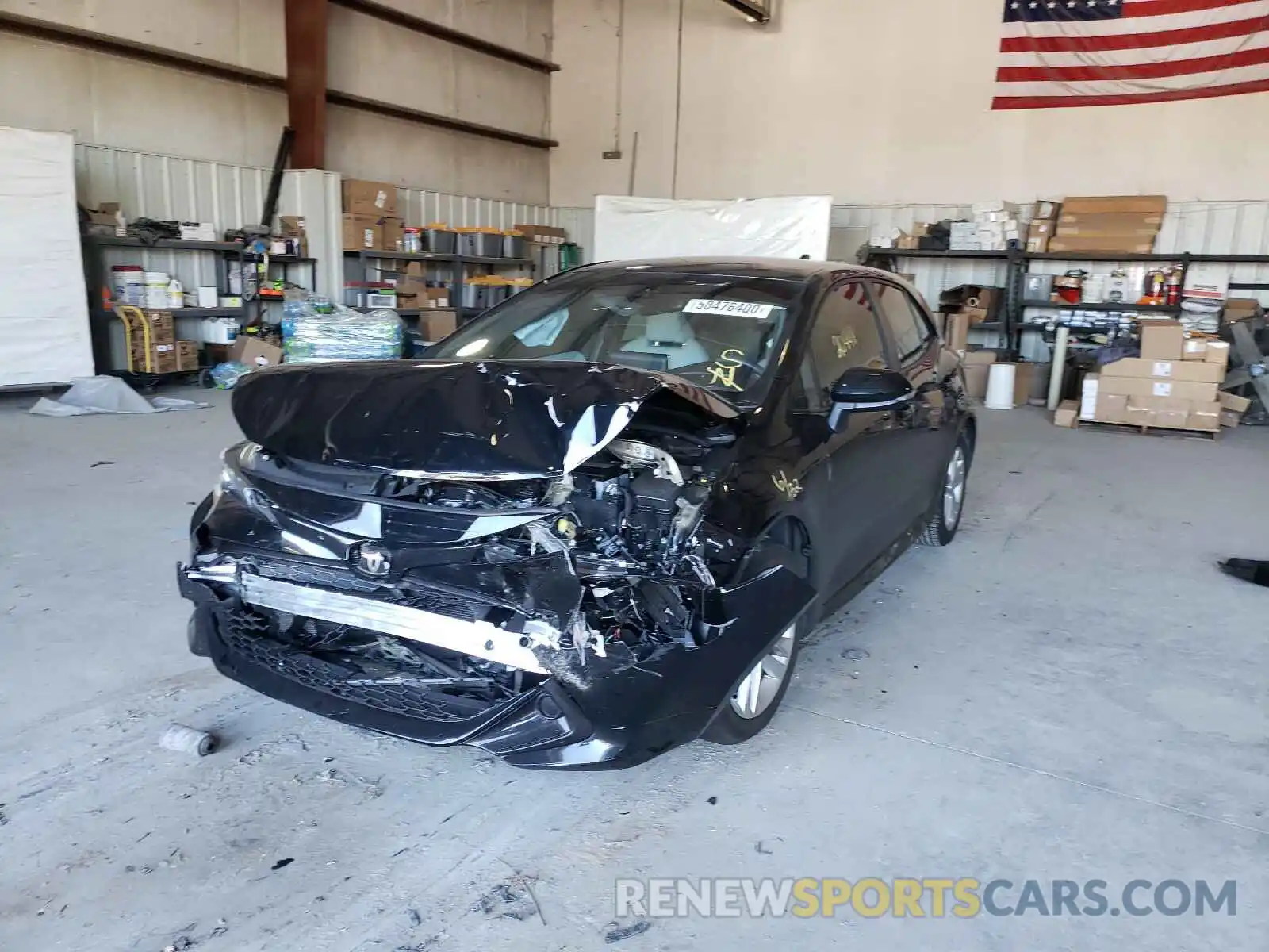 2 Photograph of a damaged car JTNK4RBE4K3036376 TOYOTA COROLLA 2019