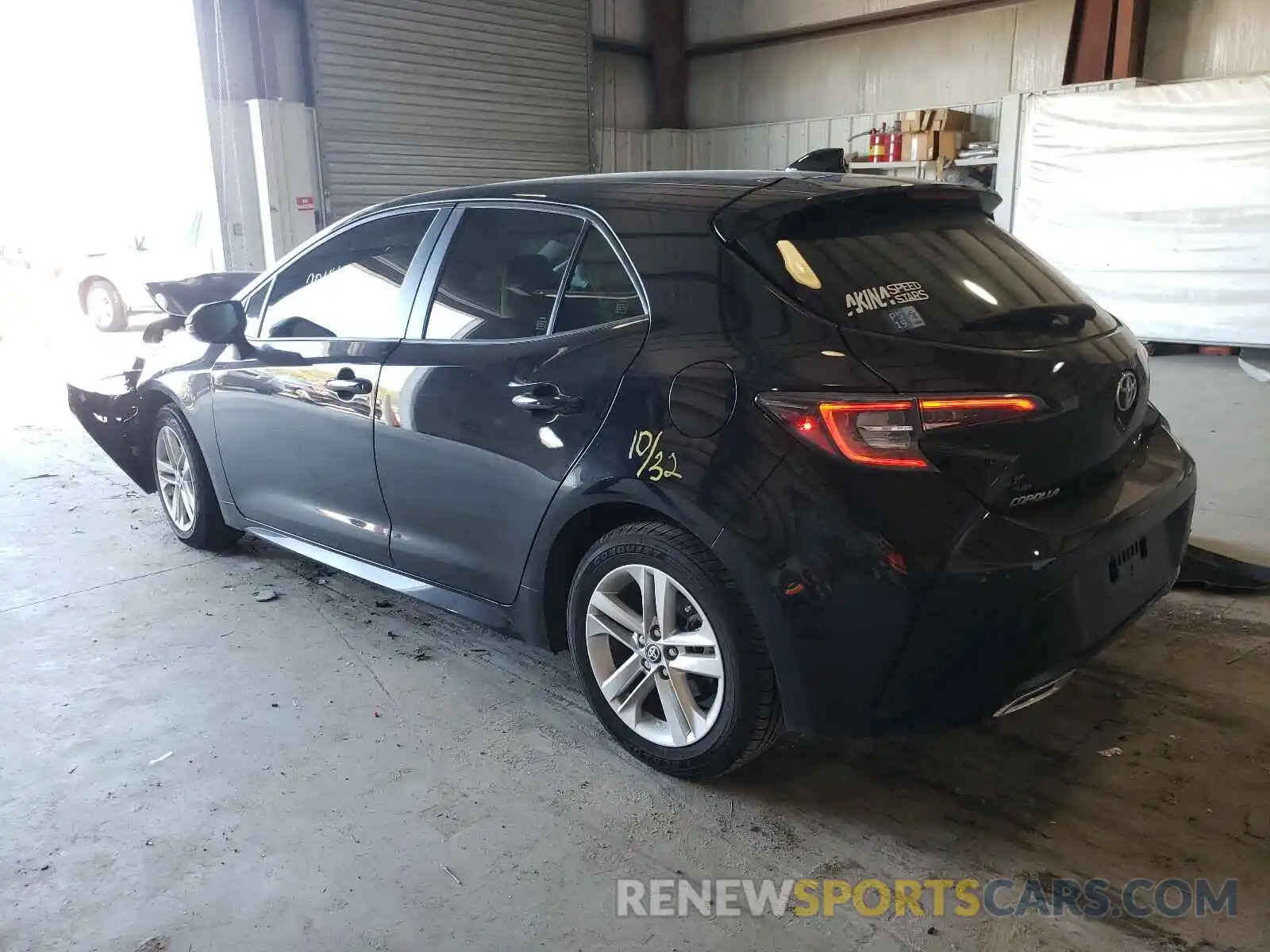 3 Photograph of a damaged car JTNK4RBE4K3036376 TOYOTA COROLLA 2019