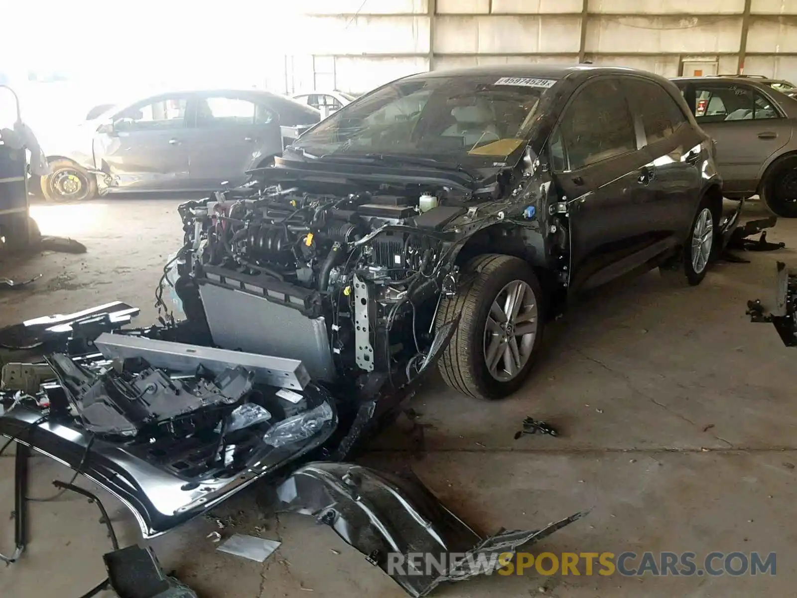 2 Photograph of a damaged car JTNK4RBE4K3039780 TOYOTA COROLLA 2019