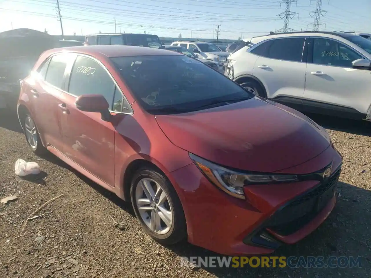 1 Photograph of a damaged car JTNK4RBE4K3040928 TOYOTA COROLLA 2019