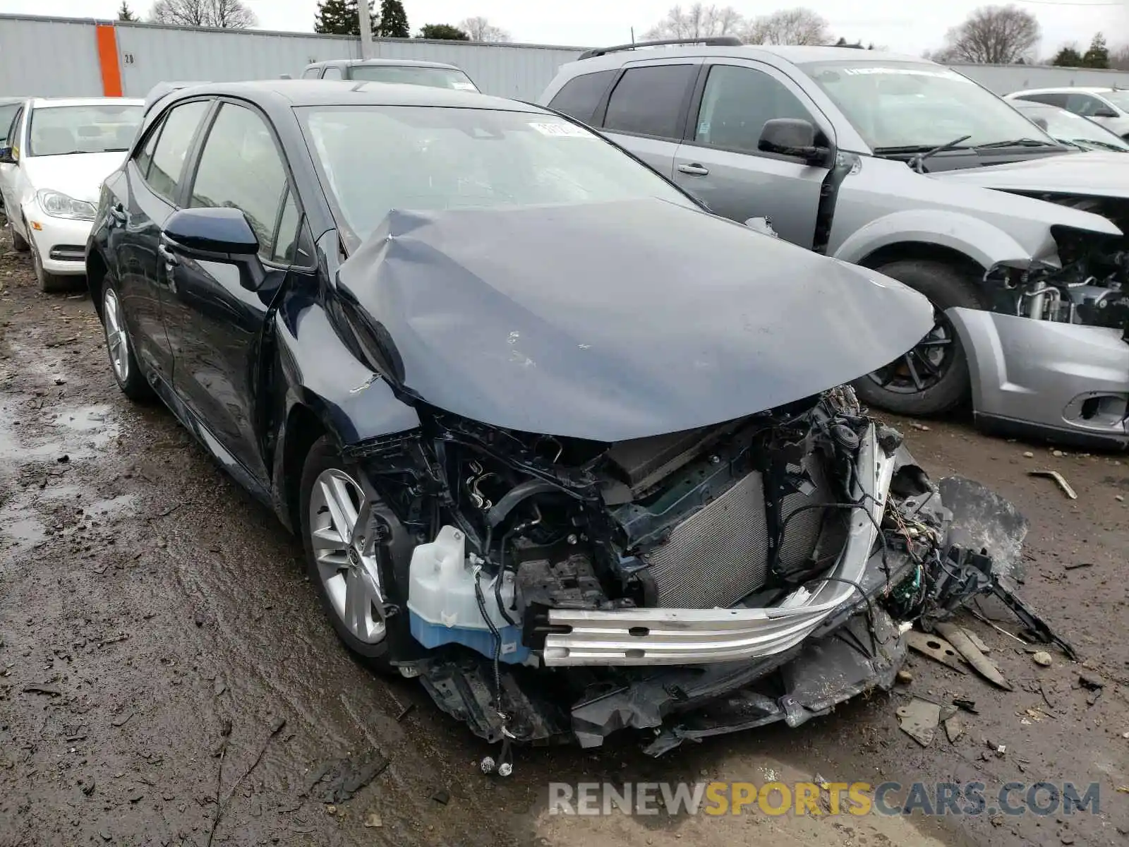 1 Photograph of a damaged car JTNK4RBE4K3041075 TOYOTA COROLLA 2019