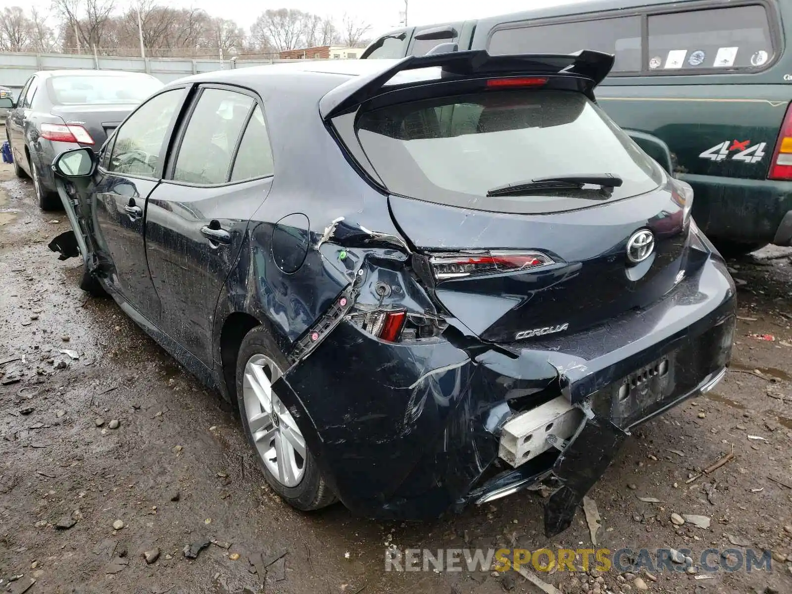 3 Photograph of a damaged car JTNK4RBE4K3041075 TOYOTA COROLLA 2019