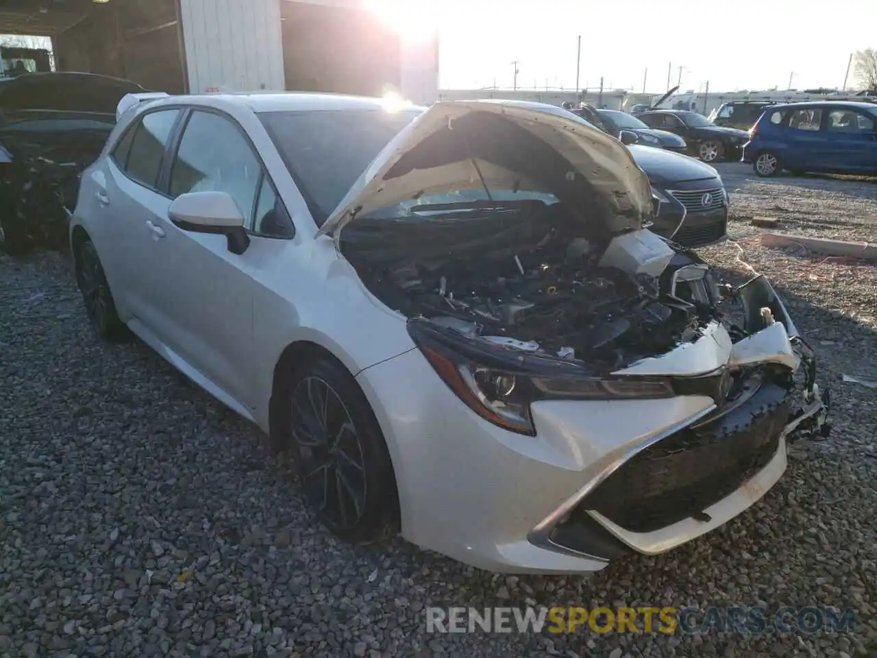 1 Photograph of a damaged car JTNK4RBE4K3041612 TOYOTA COROLLA 2019