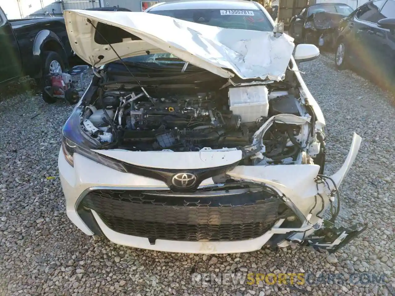 9 Photograph of a damaged car JTNK4RBE4K3041612 TOYOTA COROLLA 2019