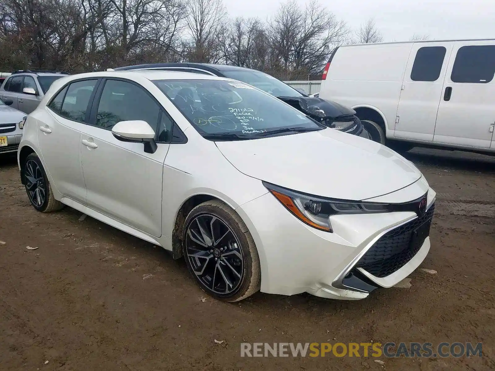 1 Photograph of a damaged car JTNK4RBE4K3043862 TOYOTA COROLLA 2019