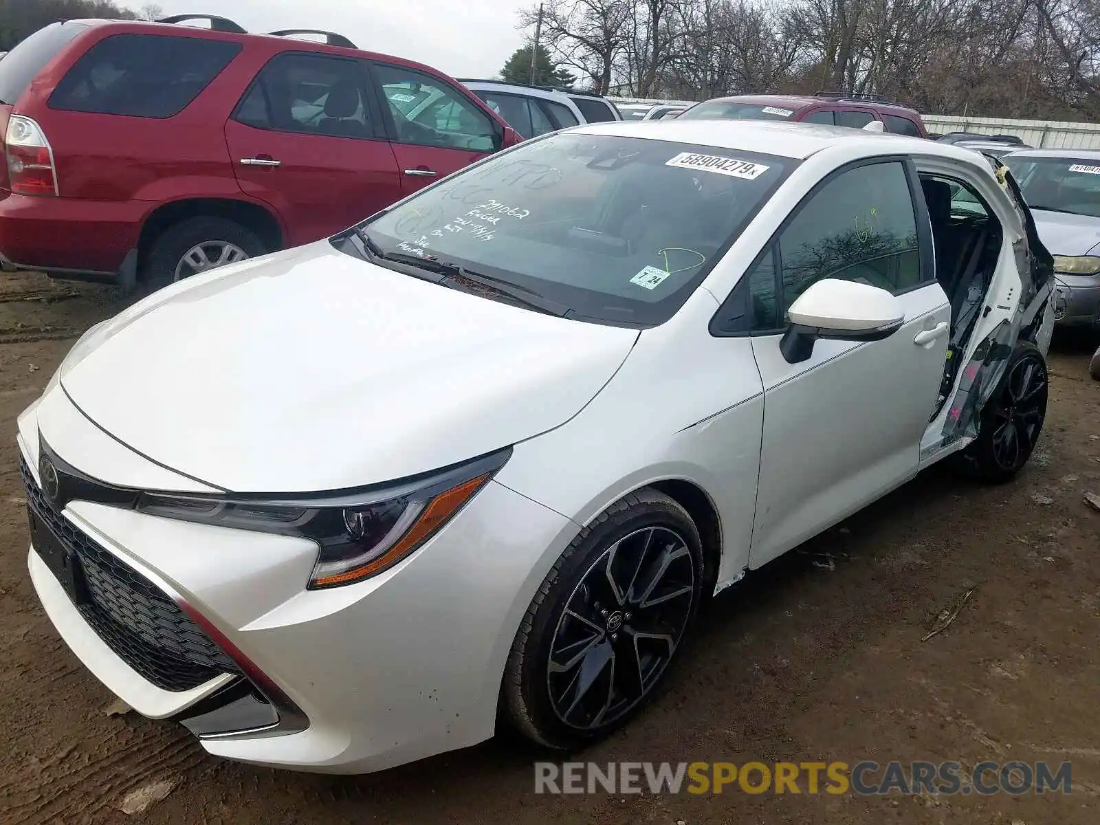 2 Photograph of a damaged car JTNK4RBE4K3043862 TOYOTA COROLLA 2019