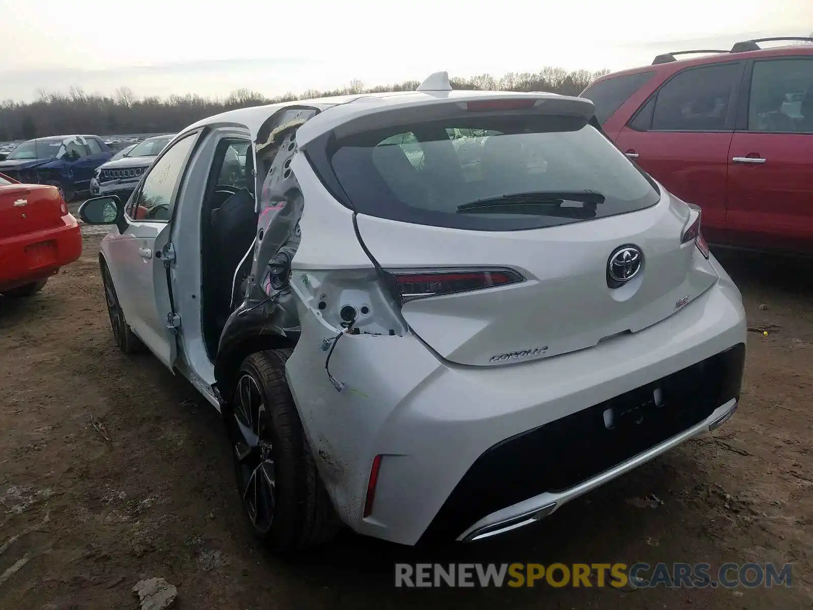 3 Photograph of a damaged car JTNK4RBE4K3043862 TOYOTA COROLLA 2019