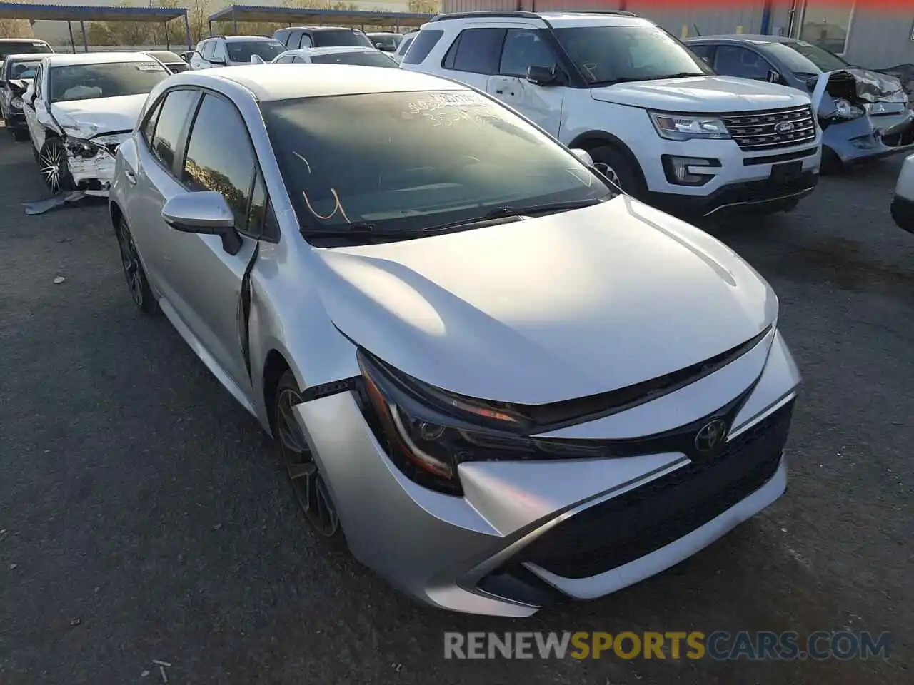 1 Photograph of a damaged car JTNK4RBE4K3044218 TOYOTA COROLLA 2019