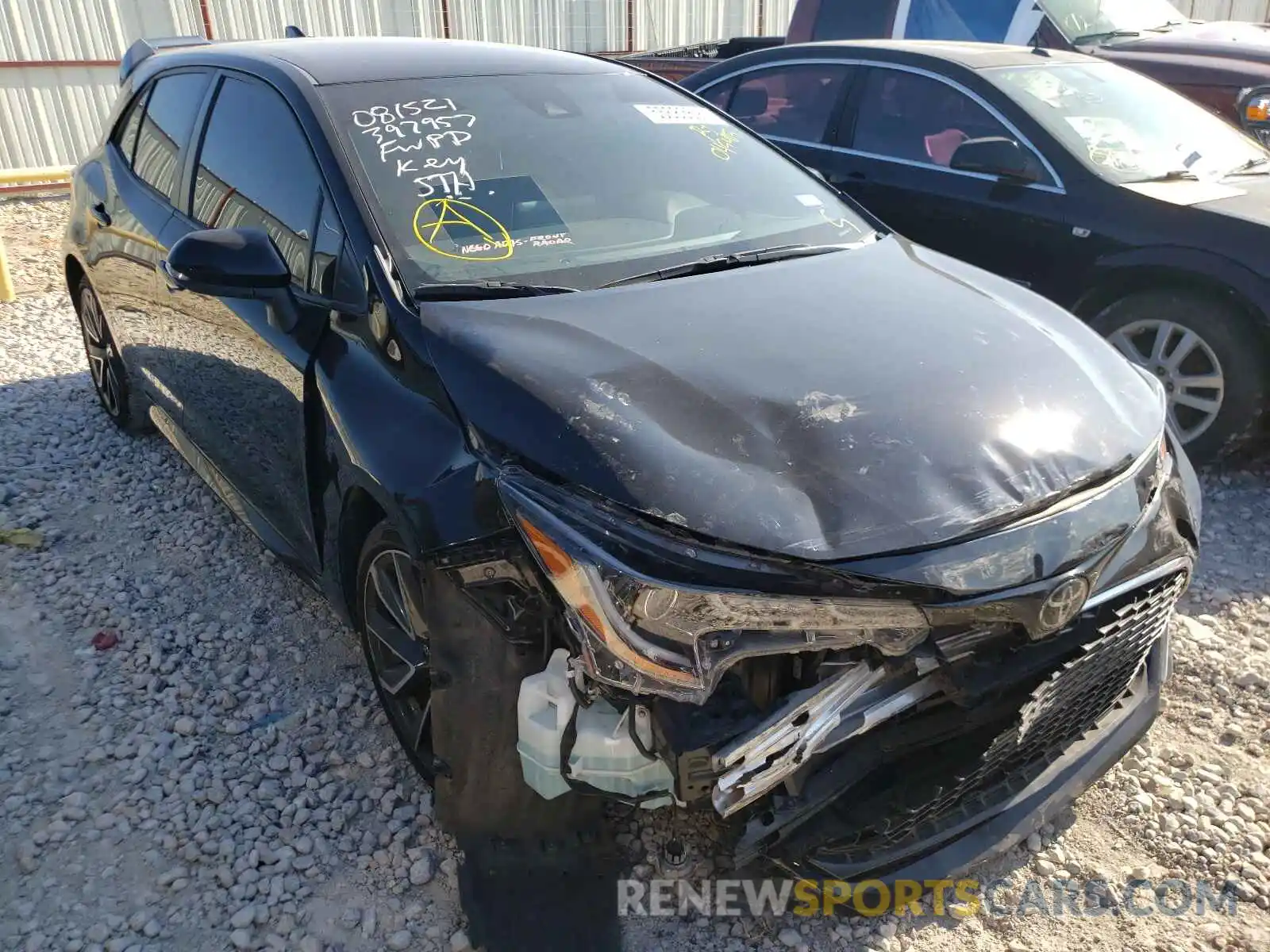 1 Photograph of a damaged car JTNK4RBE4K3045403 TOYOTA COROLLA 2019