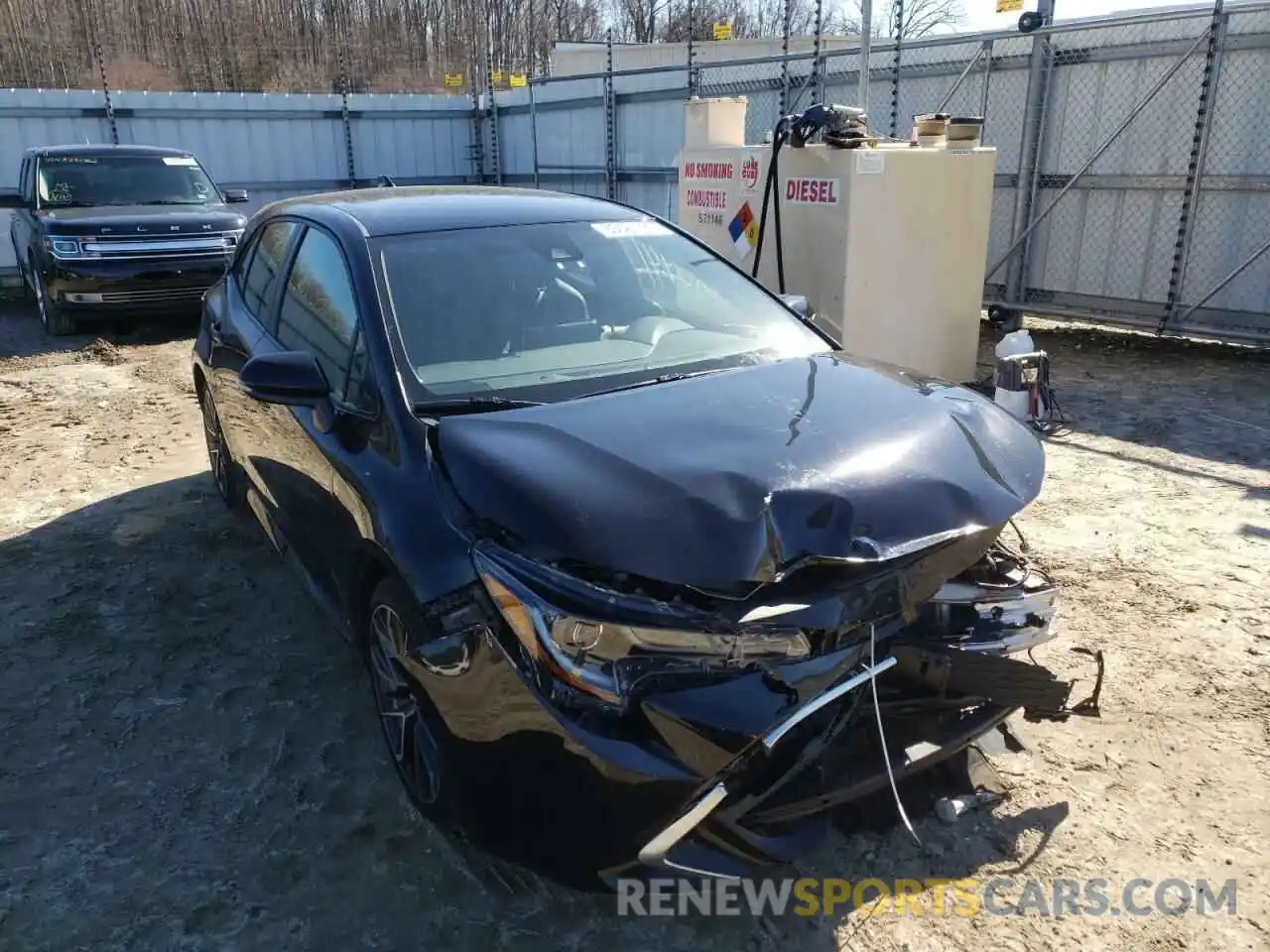 1 Photograph of a damaged car JTNK4RBE4K3045451 TOYOTA COROLLA 2019