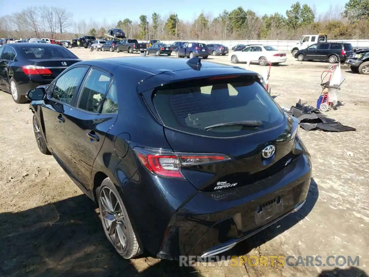 3 Photograph of a damaged car JTNK4RBE4K3045451 TOYOTA COROLLA 2019