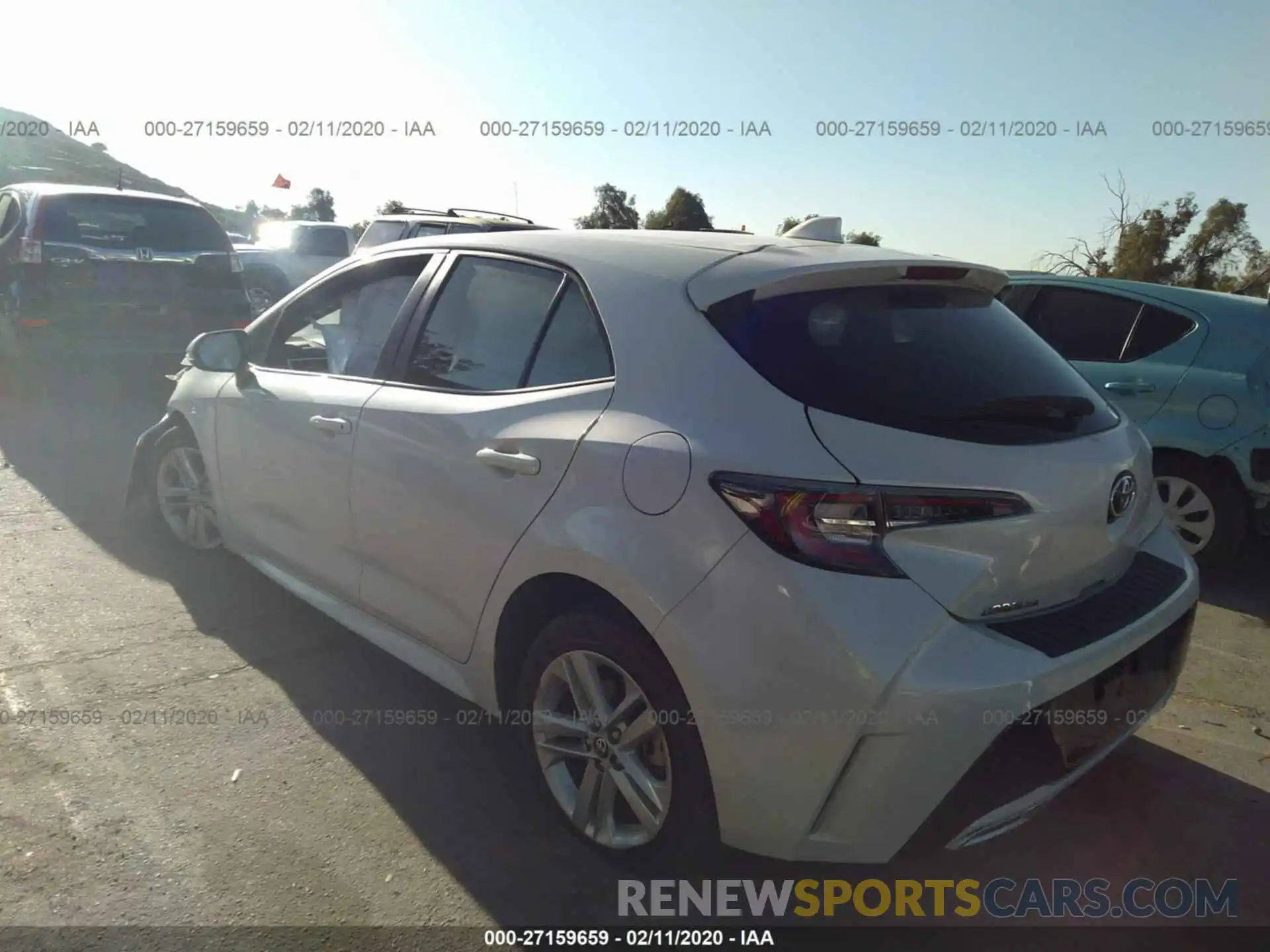 3 Photograph of a damaged car JTNK4RBE4K3046986 TOYOTA COROLLA 2019