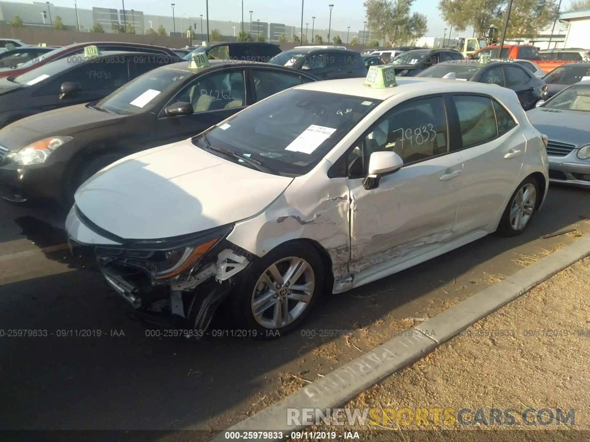 2 Photograph of a damaged car JTNK4RBE4K3047488 TOYOTA COROLLA 2019