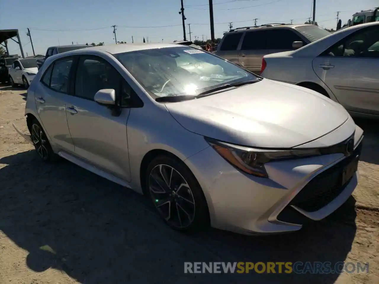 1 Photograph of a damaged car JTNK4RBE4K3048964 TOYOTA COROLLA 2019