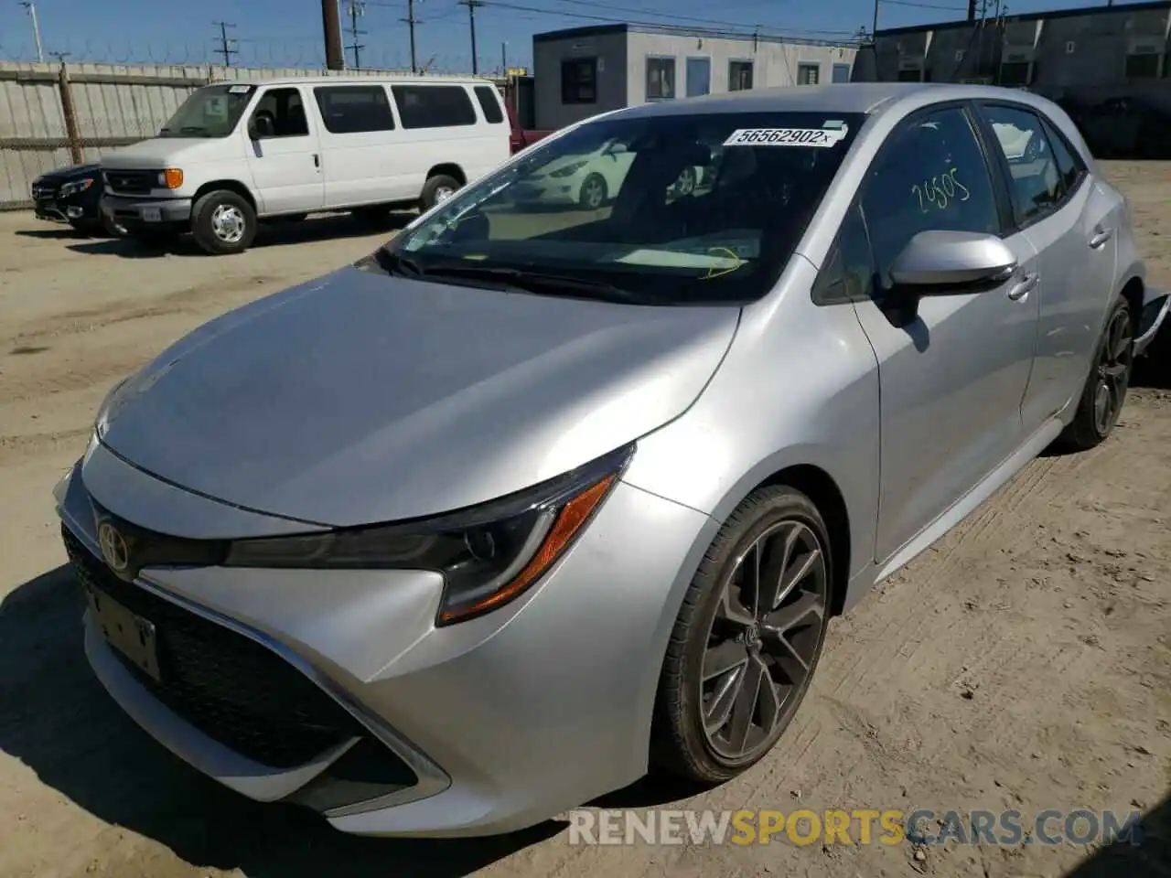 2 Photograph of a damaged car JTNK4RBE4K3048964 TOYOTA COROLLA 2019