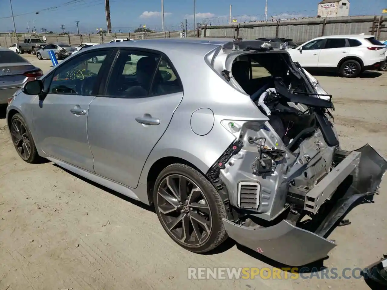 3 Photograph of a damaged car JTNK4RBE4K3048964 TOYOTA COROLLA 2019