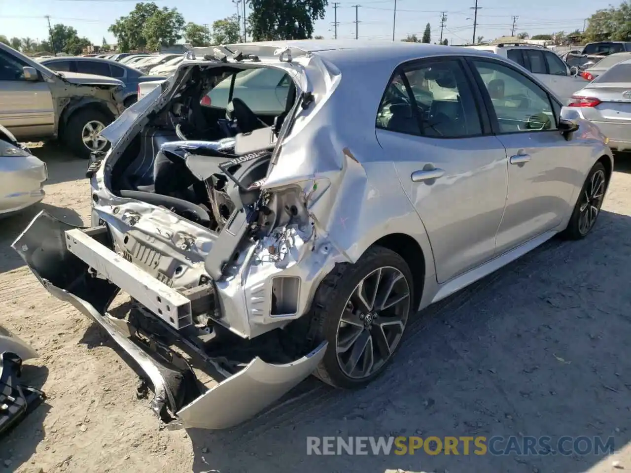 4 Photograph of a damaged car JTNK4RBE4K3048964 TOYOTA COROLLA 2019