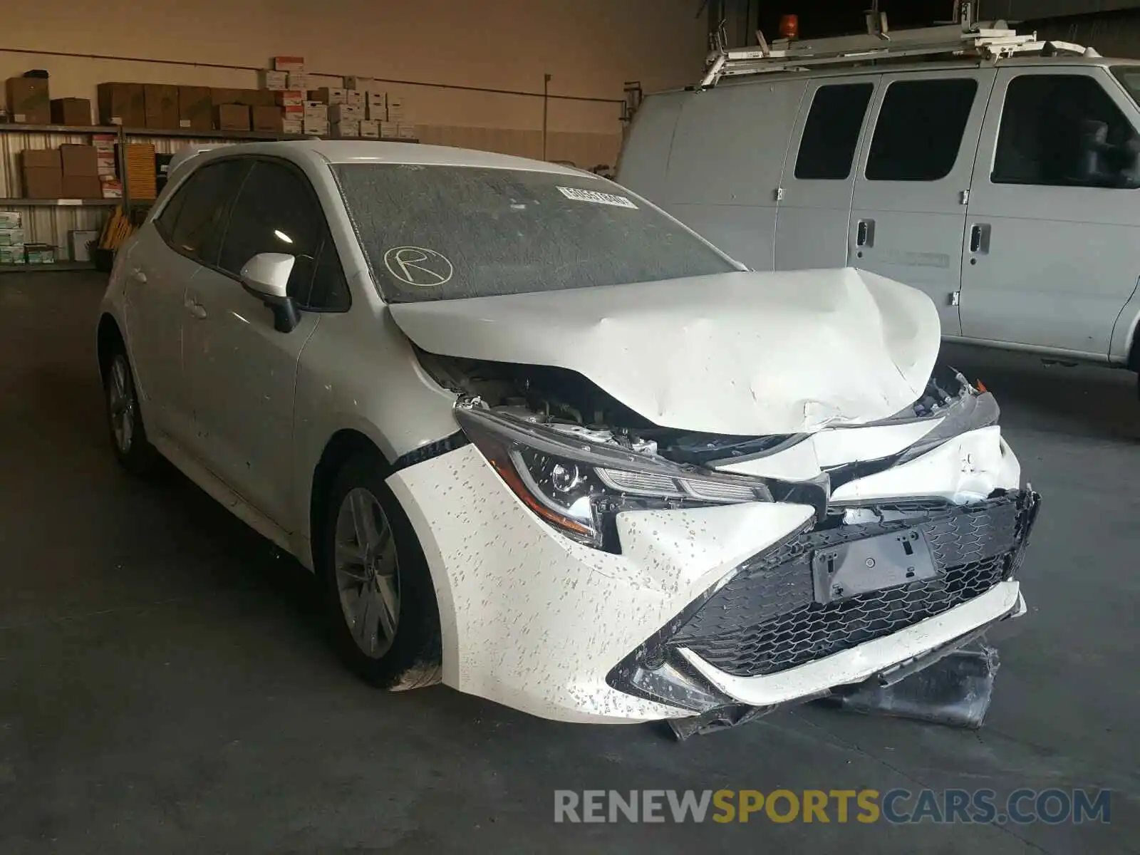 1 Photograph of a damaged car JTNK4RBE4K3049032 TOYOTA COROLLA 2019