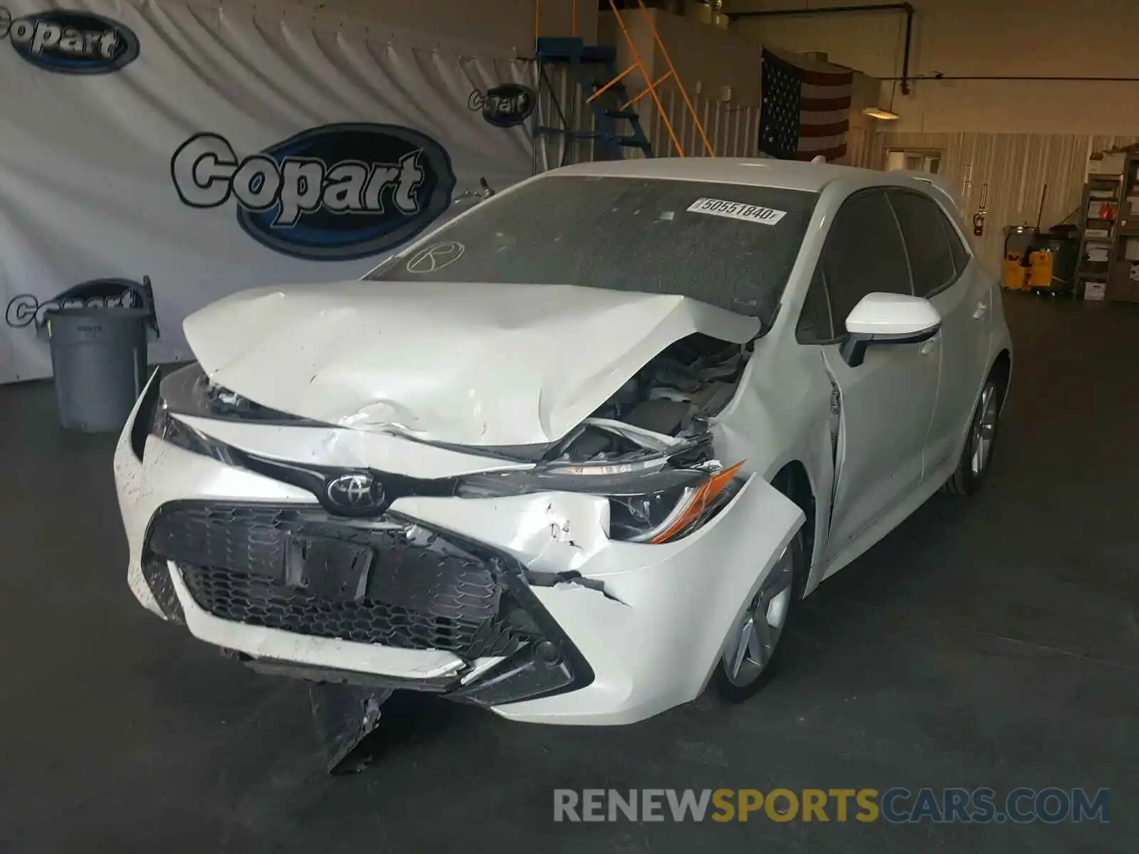 2 Photograph of a damaged car JTNK4RBE4K3049032 TOYOTA COROLLA 2019