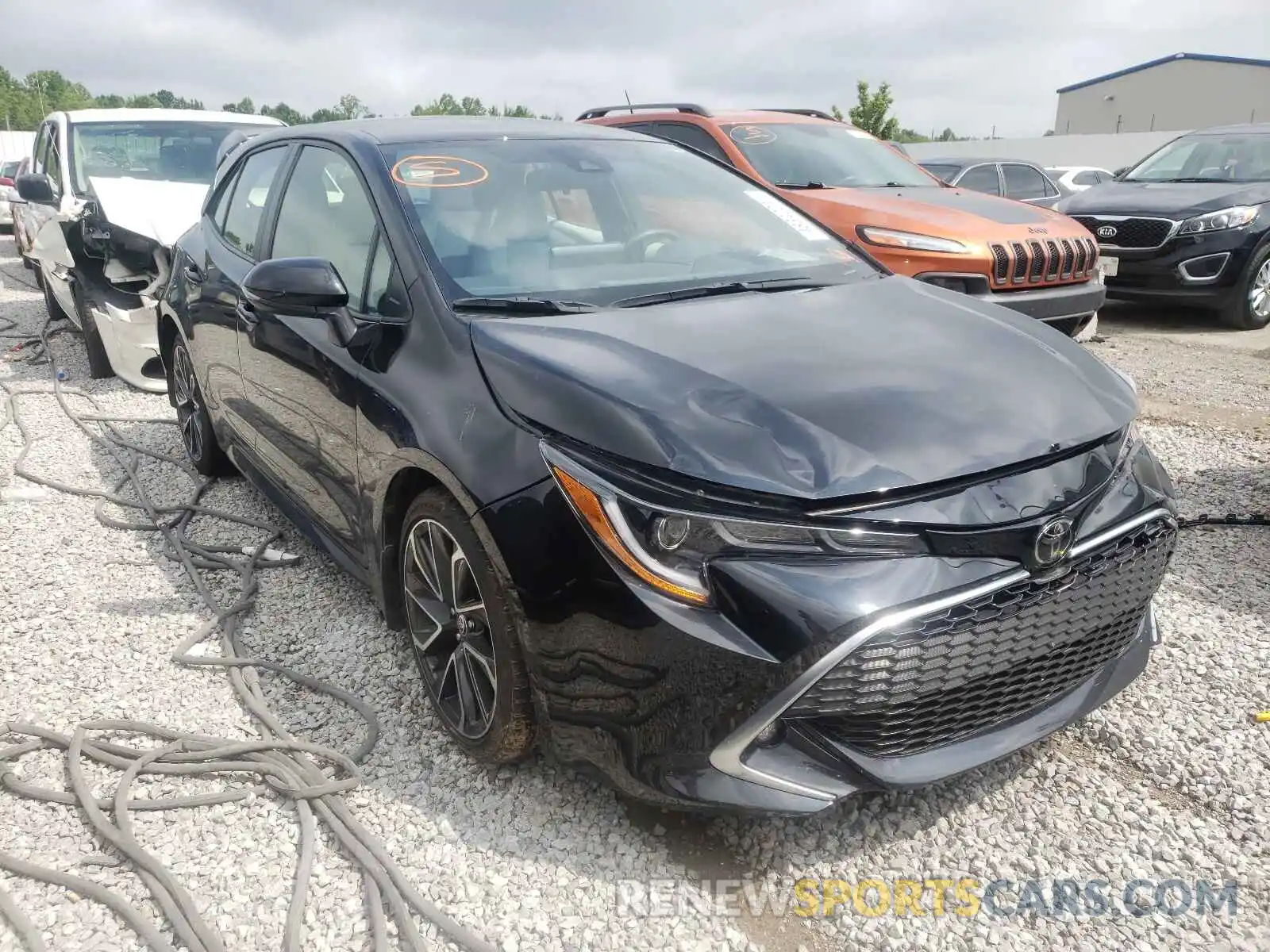 1 Photograph of a damaged car JTNK4RBE4K3050777 TOYOTA COROLLA 2019