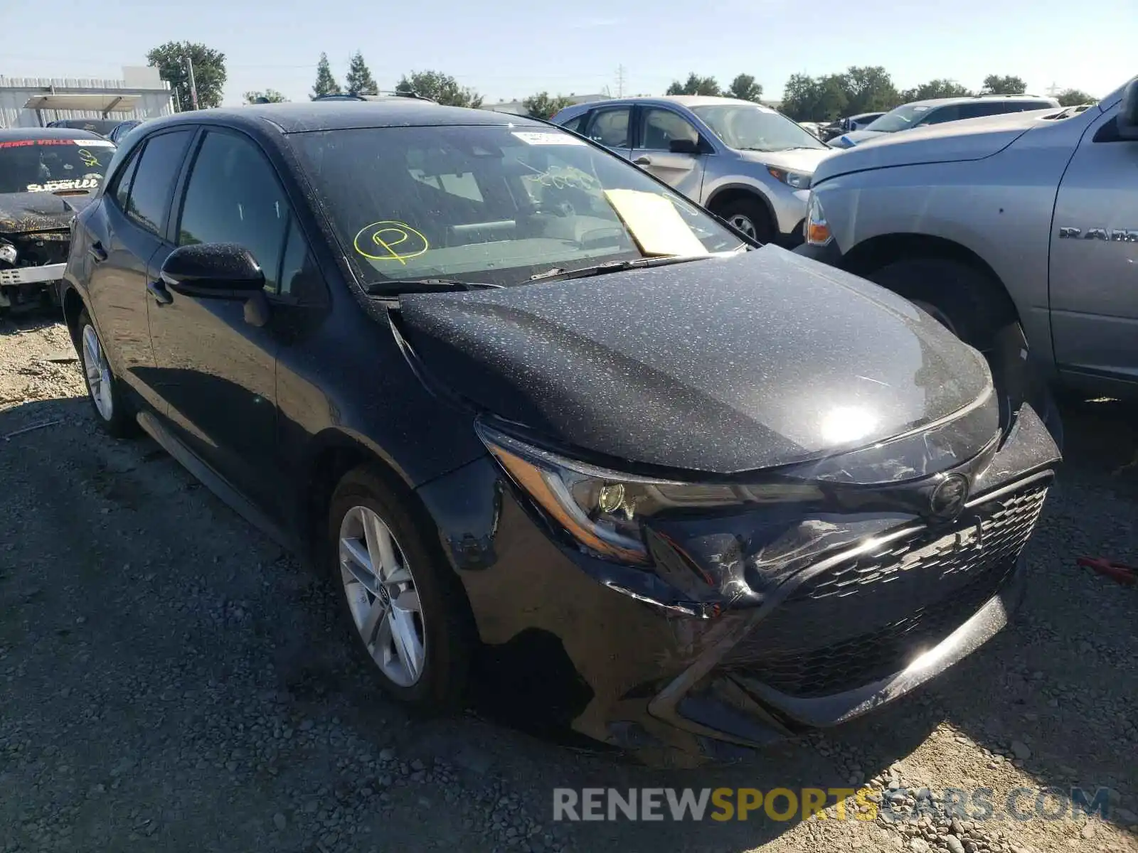 1 Photograph of a damaged car JTNK4RBE4K3051430 TOYOTA COROLLA 2019