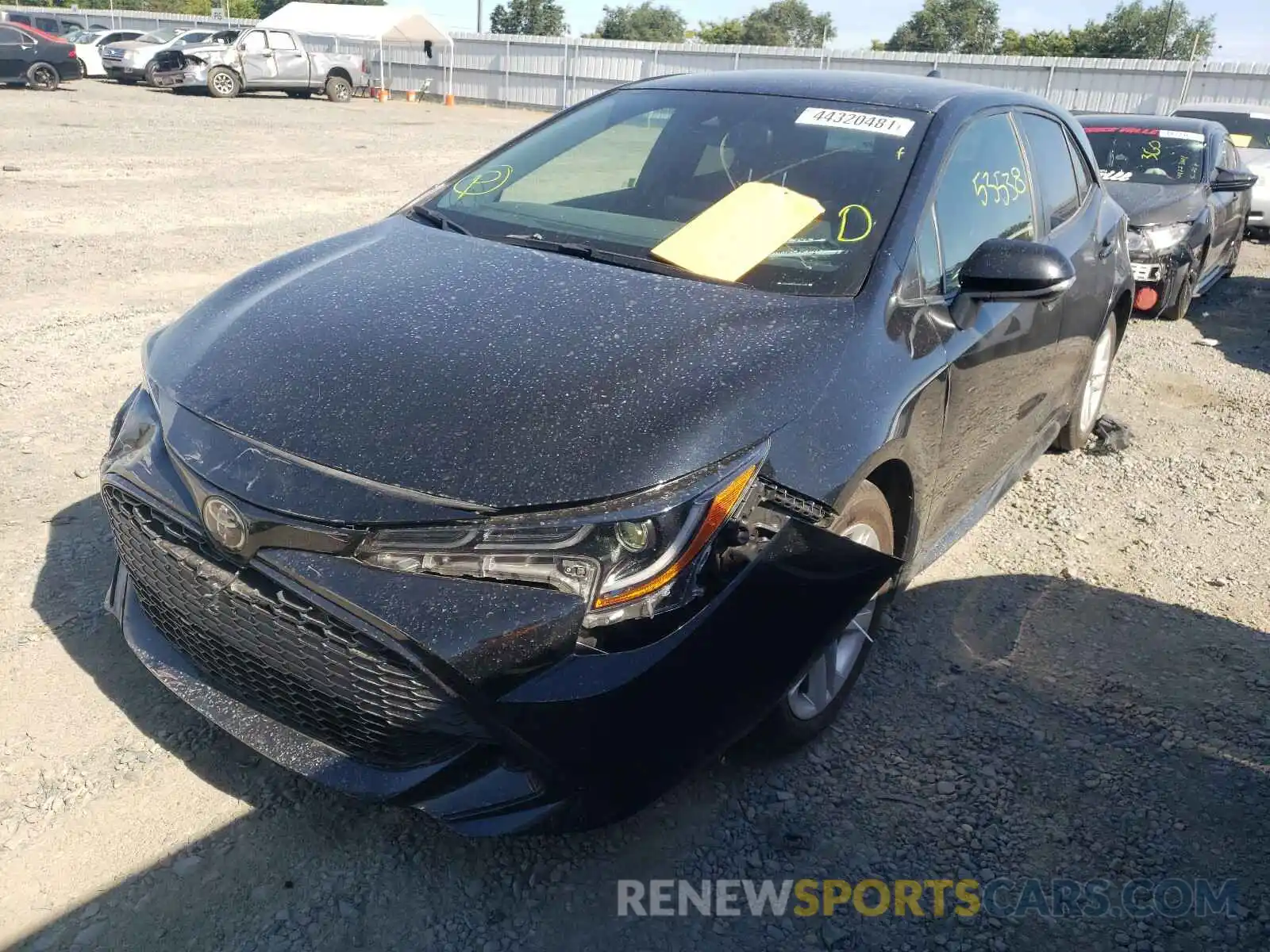 2 Photograph of a damaged car JTNK4RBE4K3051430 TOYOTA COROLLA 2019