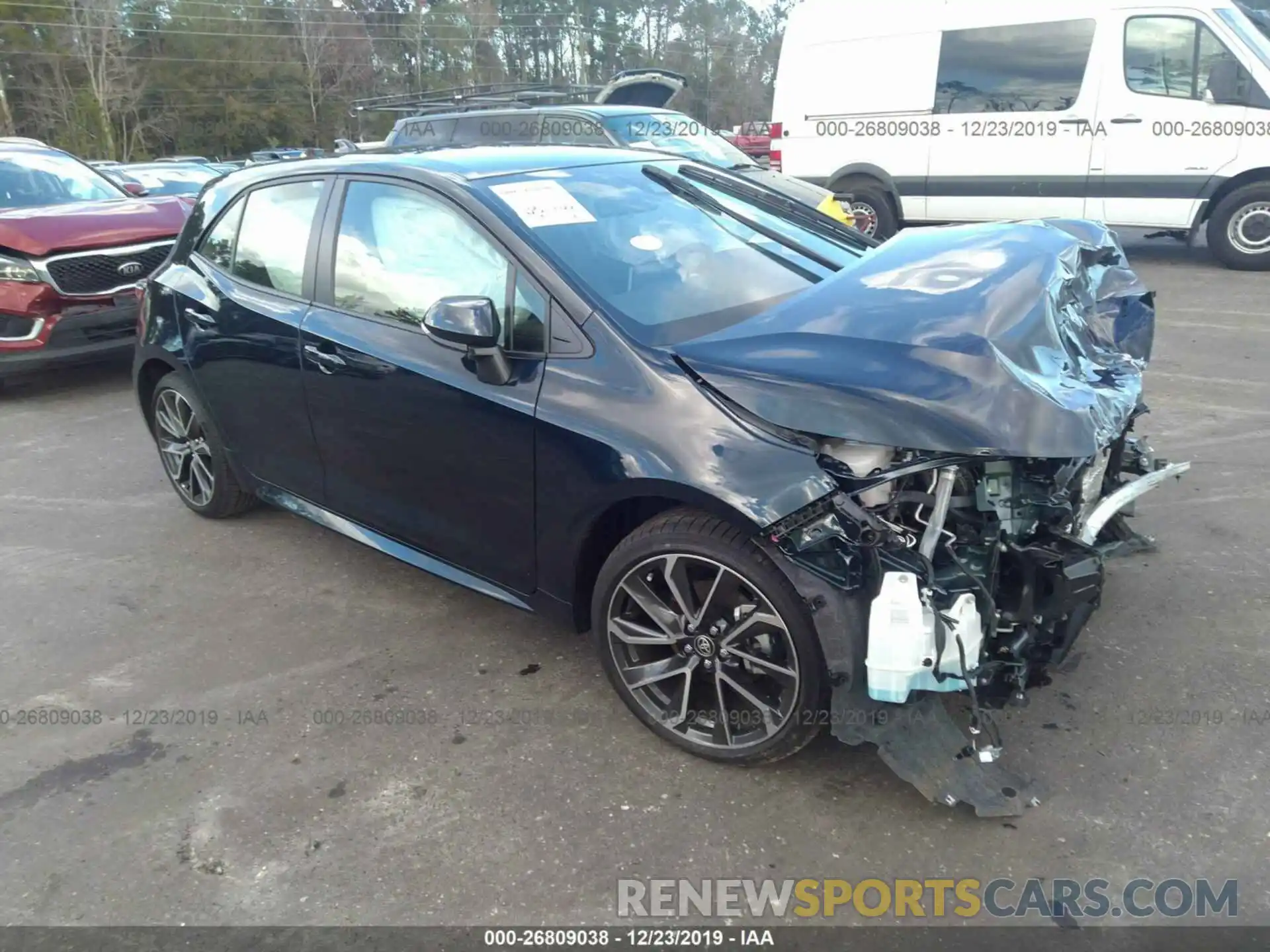 1 Photograph of a damaged car JTNK4RBE4K3052609 TOYOTA COROLLA 2019