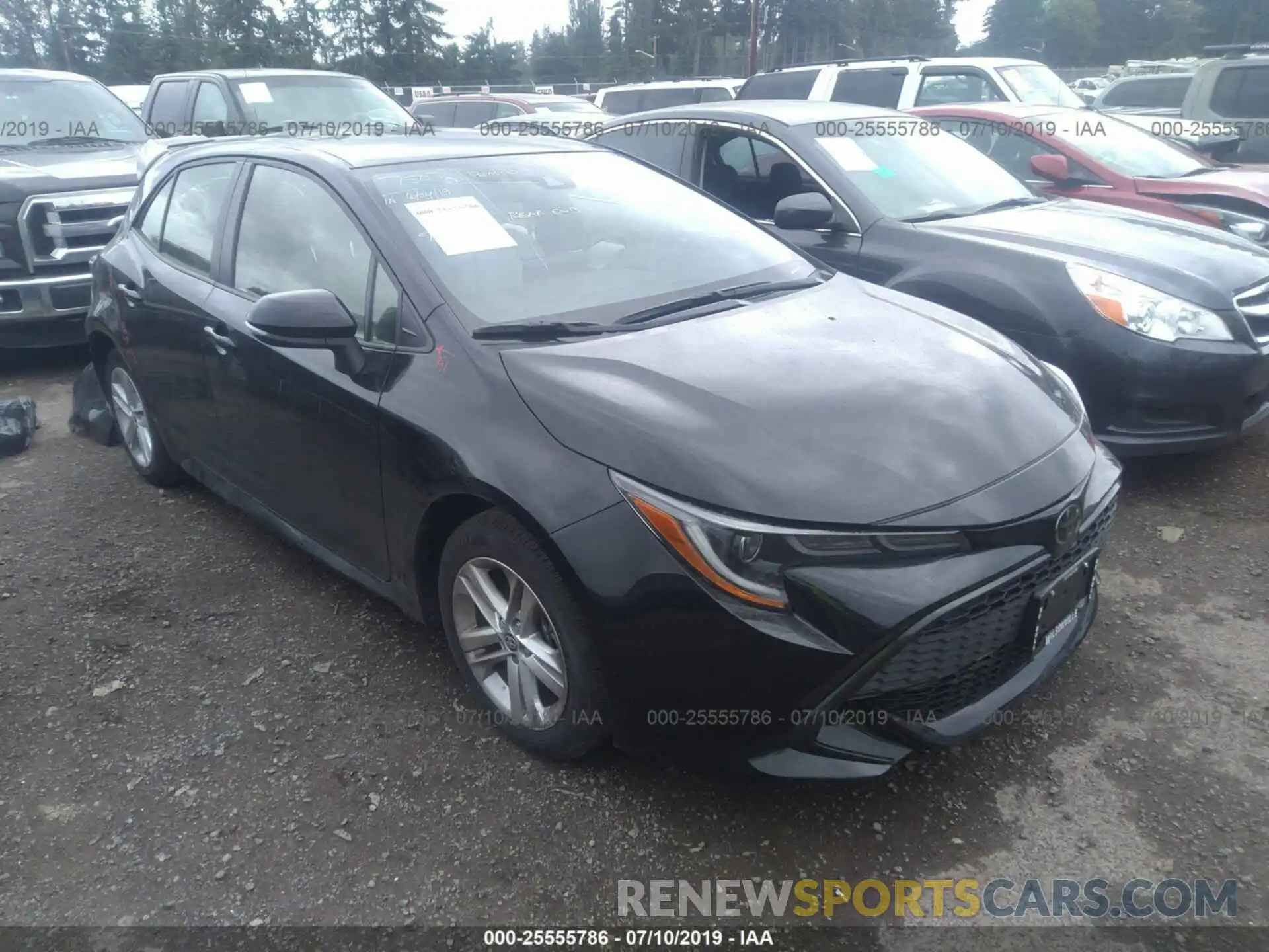 1 Photograph of a damaged car JTNK4RBE4K3052867 TOYOTA COROLLA 2019