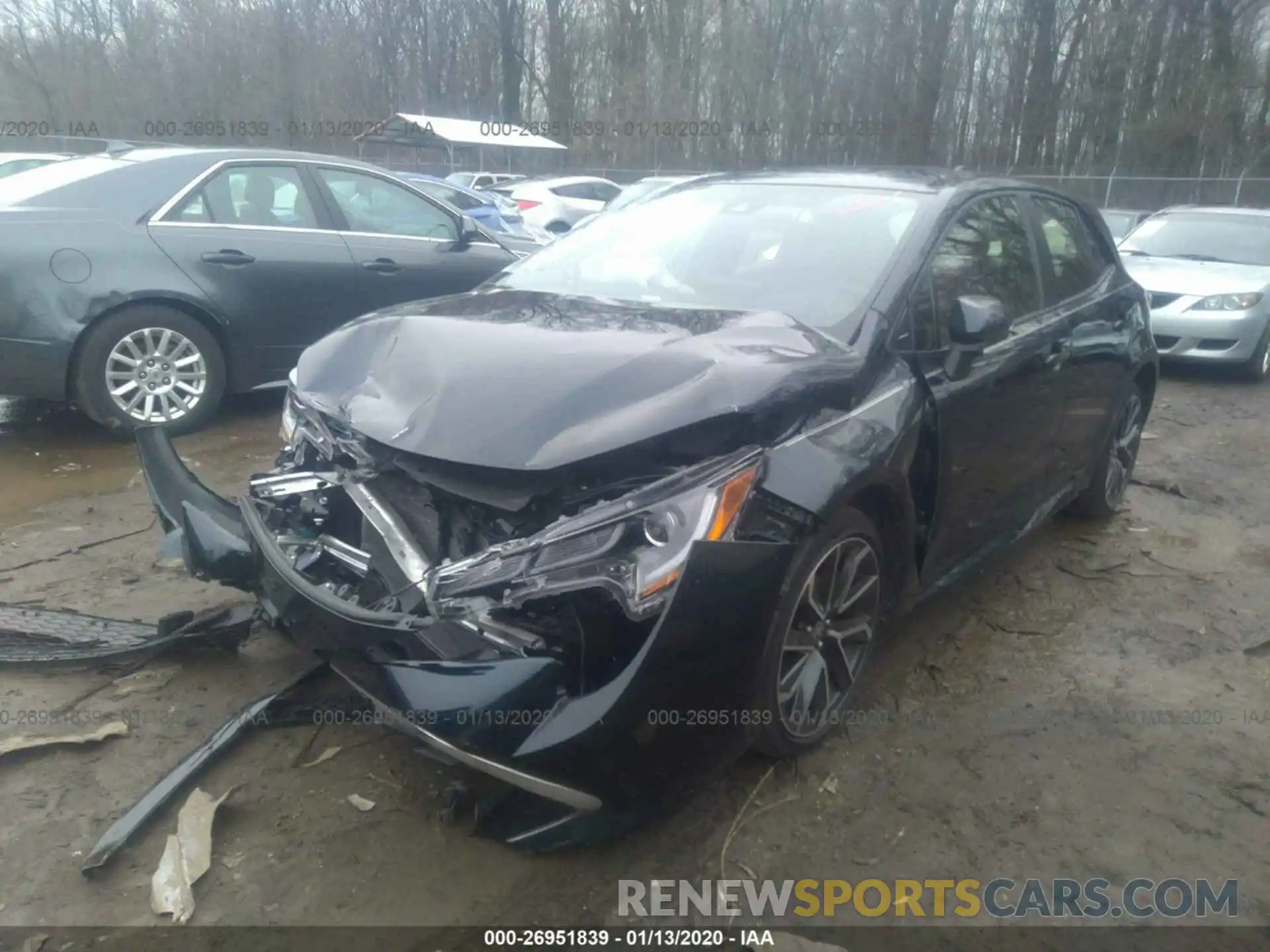 2 Photograph of a damaged car JTNK4RBE4K3054005 TOYOTA COROLLA 2019