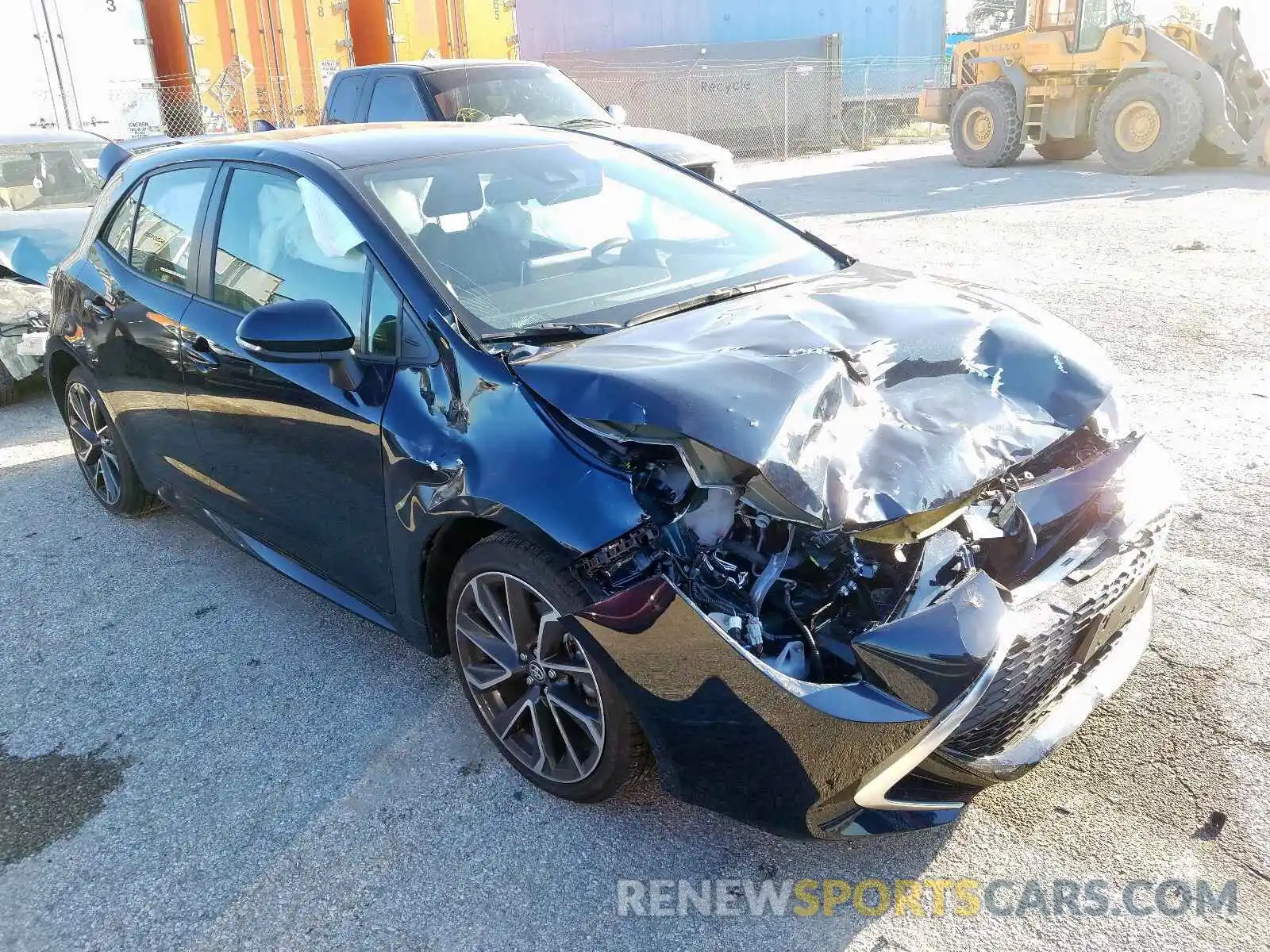 1 Photograph of a damaged car JTNK4RBE4K3054408 TOYOTA COROLLA 2019