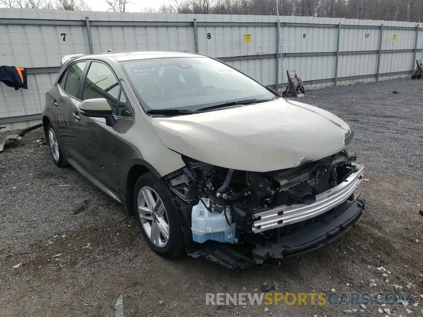 1 Photograph of a damaged car JTNK4RBE4K3054912 TOYOTA COROLLA 2019