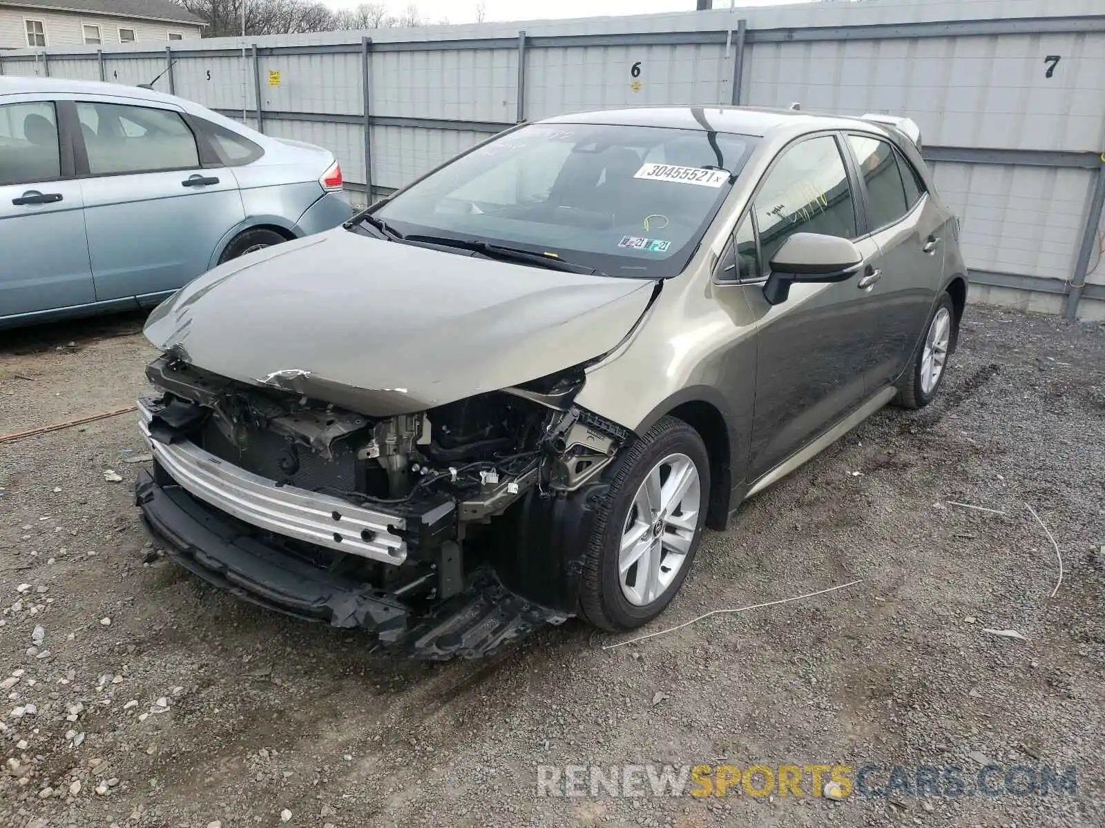 2 Photograph of a damaged car JTNK4RBE4K3054912 TOYOTA COROLLA 2019