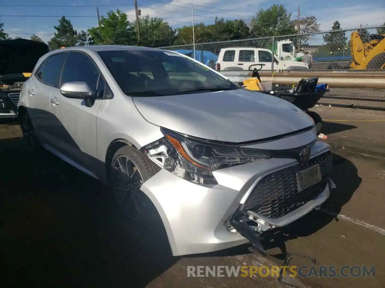 1 Photograph of a damaged car JTNK4RBE4K3056112 TOYOTA COROLLA 2019