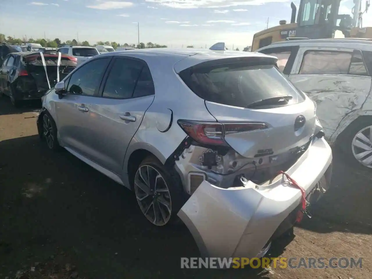 3 Photograph of a damaged car JTNK4RBE4K3056112 TOYOTA COROLLA 2019