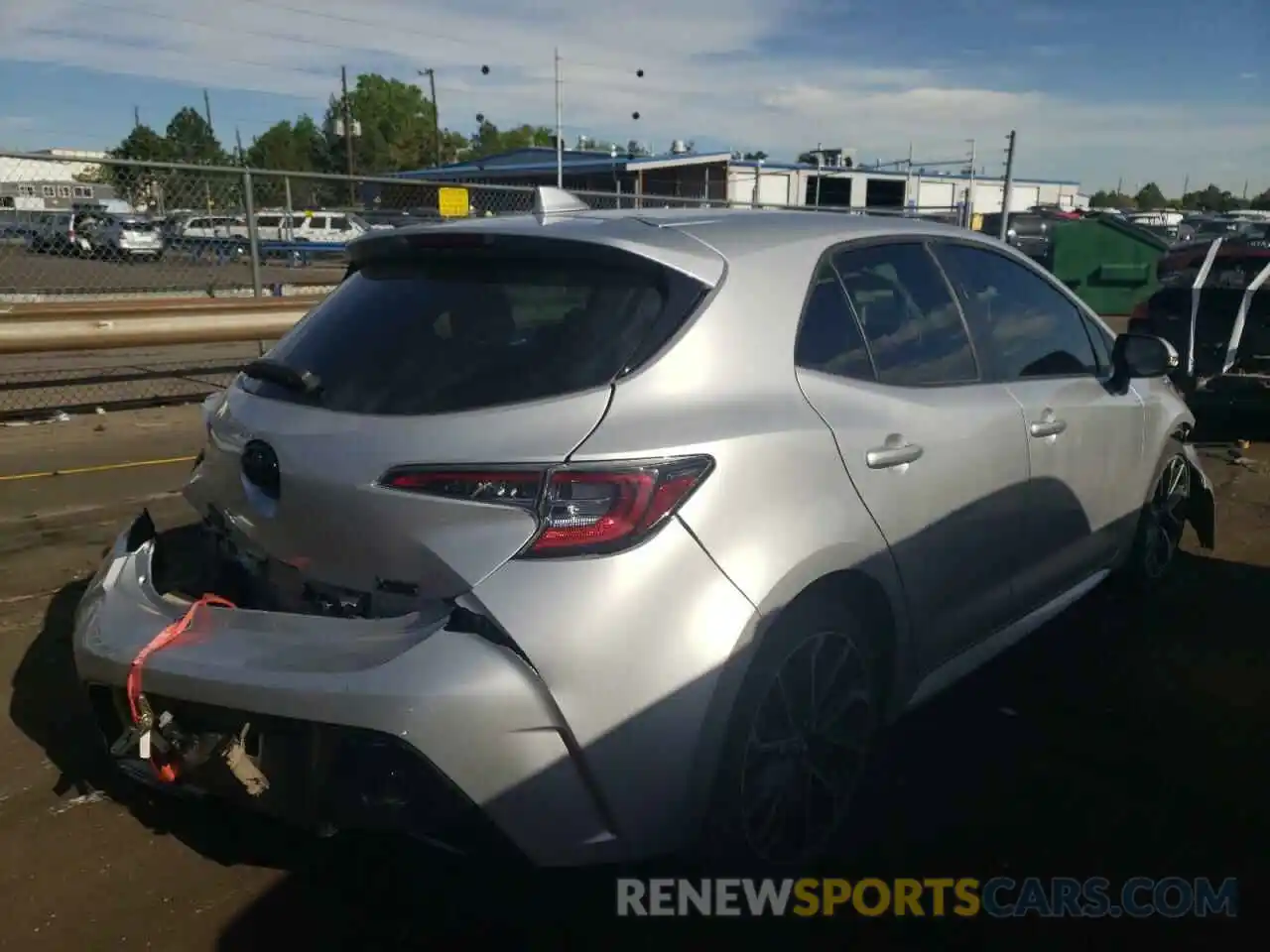 4 Photograph of a damaged car JTNK4RBE4K3056112 TOYOTA COROLLA 2019