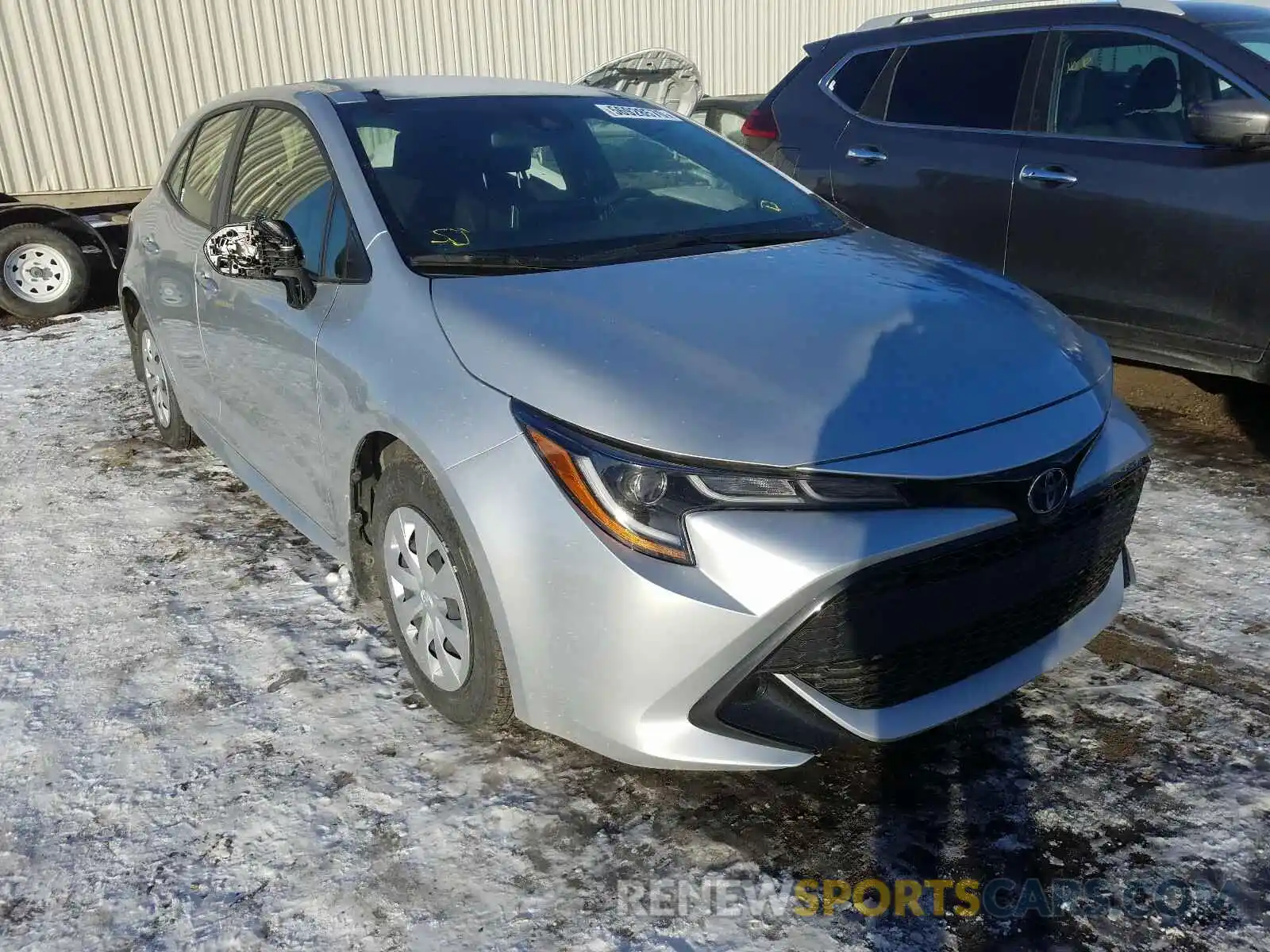 1 Photograph of a damaged car JTNK4RBE4K3057390 TOYOTA COROLLA 2019