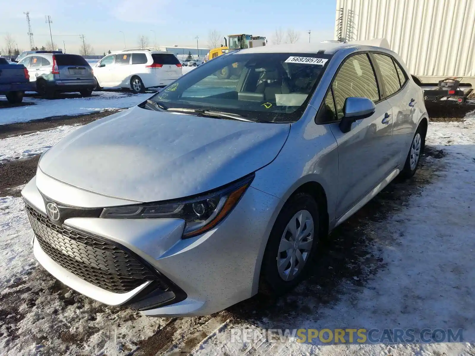 2 Photograph of a damaged car JTNK4RBE4K3057390 TOYOTA COROLLA 2019