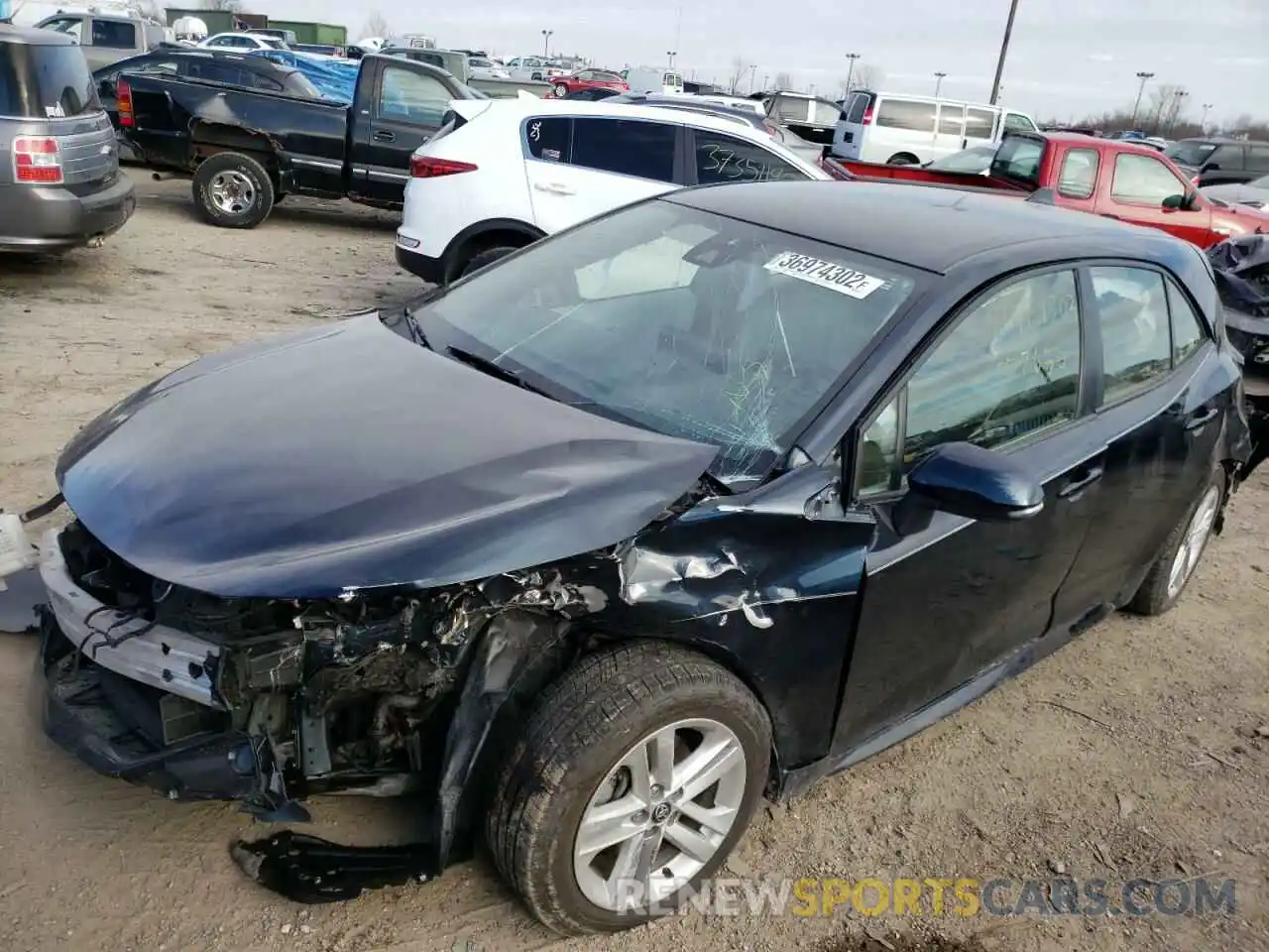 9 Photograph of a damaged car JTNK4RBE4K3057650 TOYOTA COROLLA 2019