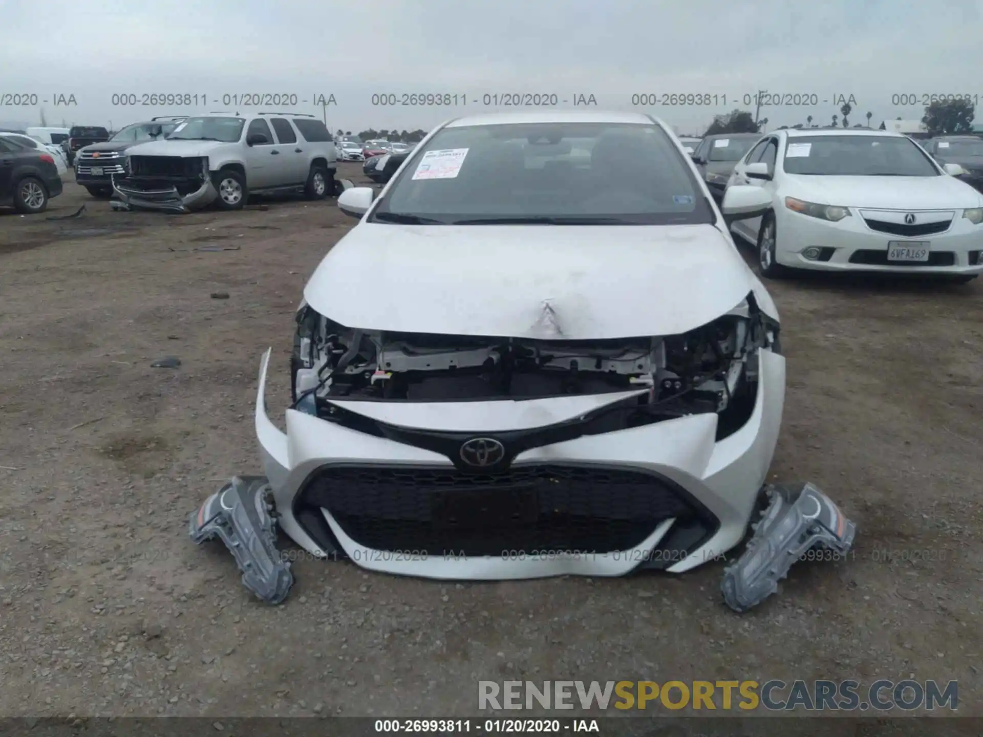 6 Photograph of a damaged car JTNK4RBE4K3057826 TOYOTA COROLLA 2019