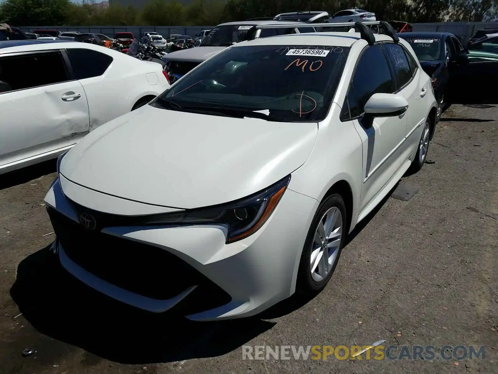 2 Photograph of a damaged car JTNK4RBE4K3058197 TOYOTA COROLLA 2019