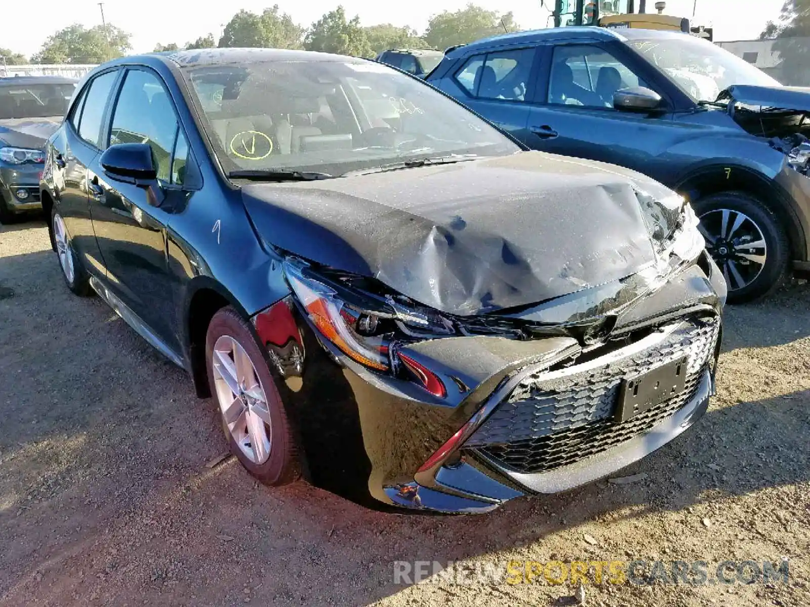 1 Photograph of a damaged car JTNK4RBE4K3059138 TOYOTA COROLLA 2019