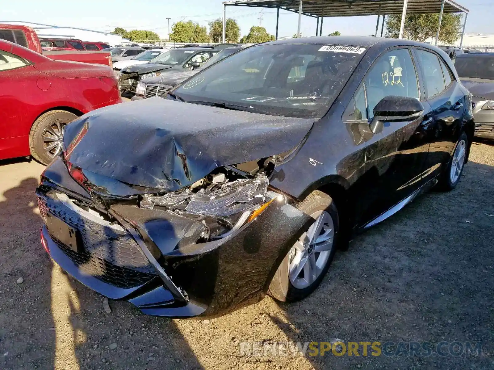 2 Photograph of a damaged car JTNK4RBE4K3059138 TOYOTA COROLLA 2019