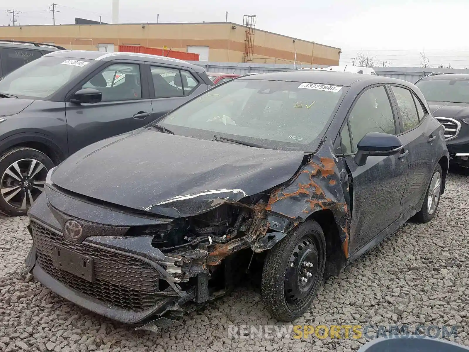 2 Photograph of a damaged car JTNK4RBE4K3060340 TOYOTA COROLLA 2019