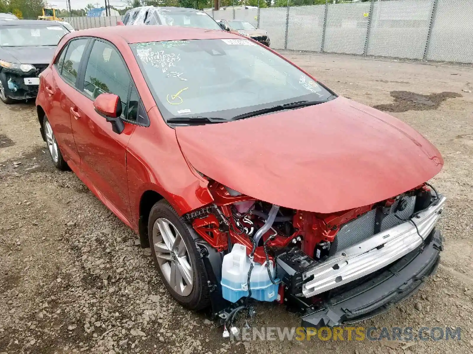 1 Photograph of a damaged car JTNK4RBE4K3060936 TOYOTA COROLLA 2019