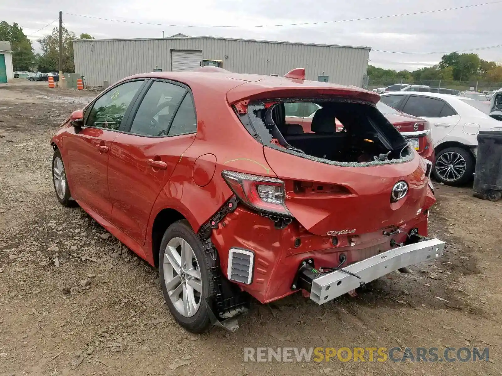 3 Photograph of a damaged car JTNK4RBE4K3060936 TOYOTA COROLLA 2019