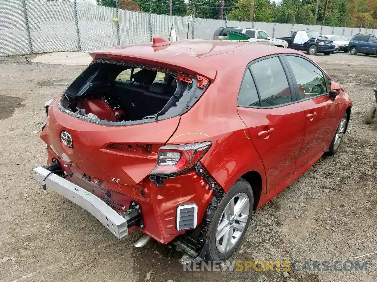 4 Photograph of a damaged car JTNK4RBE4K3060936 TOYOTA COROLLA 2019