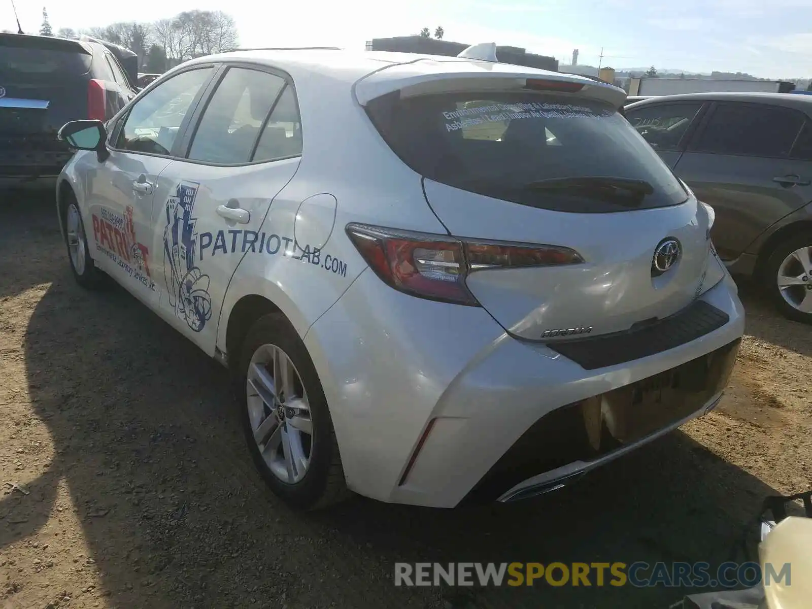 3 Photograph of a damaged car JTNK4RBE4K3063254 TOYOTA COROLLA 2019