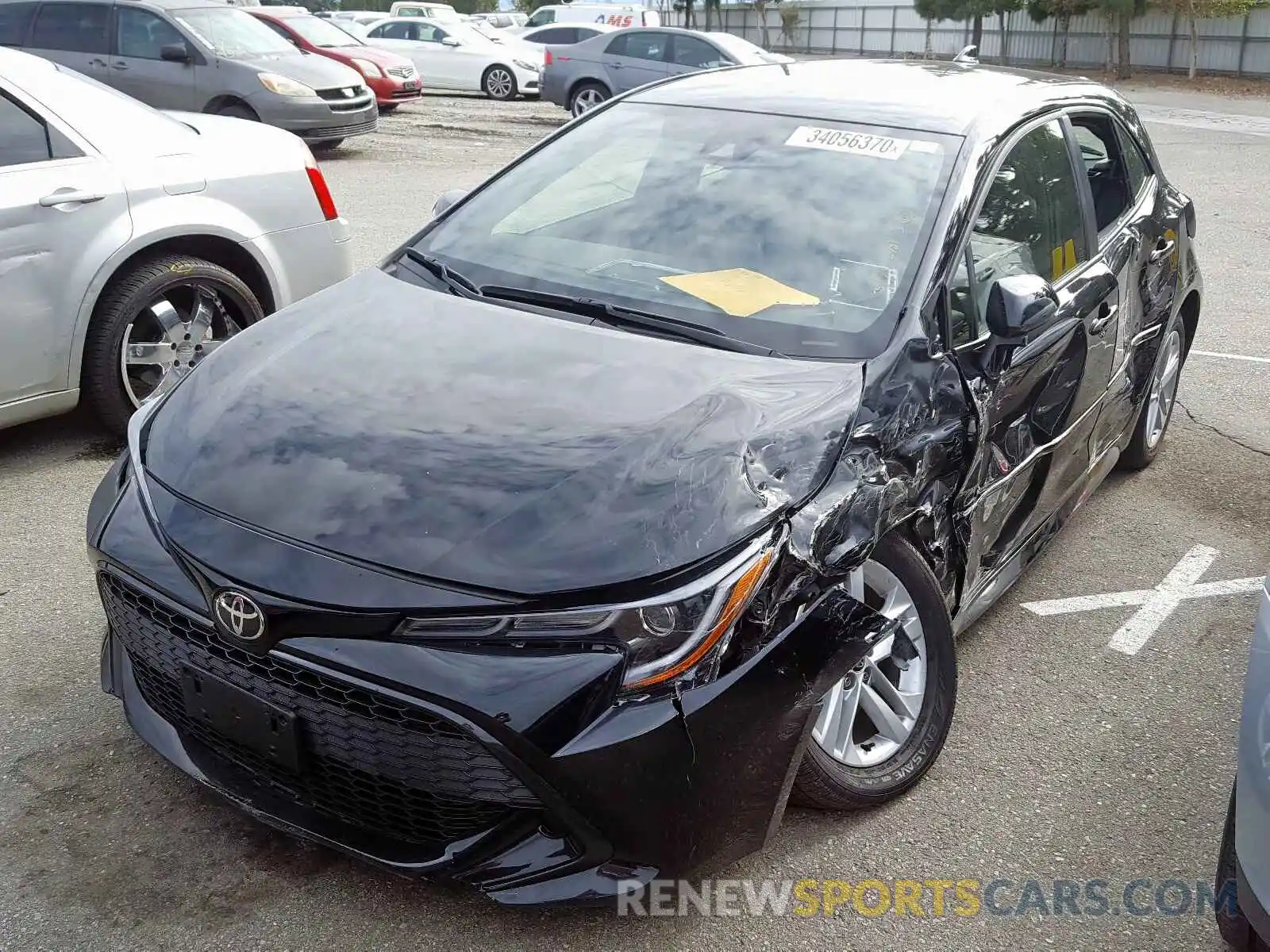 2 Photograph of a damaged car JTNK4RBE4K3065005 TOYOTA COROLLA 2019